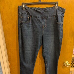 Pull on jeans.